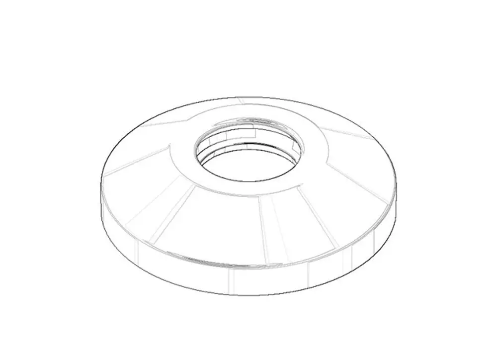 DORNBRACHT Rosette ERSATZTEILE 04270100600 60 x 60 x 15 mm Champagne (22kt Gold), 04270100600-47 Galeriebild 1